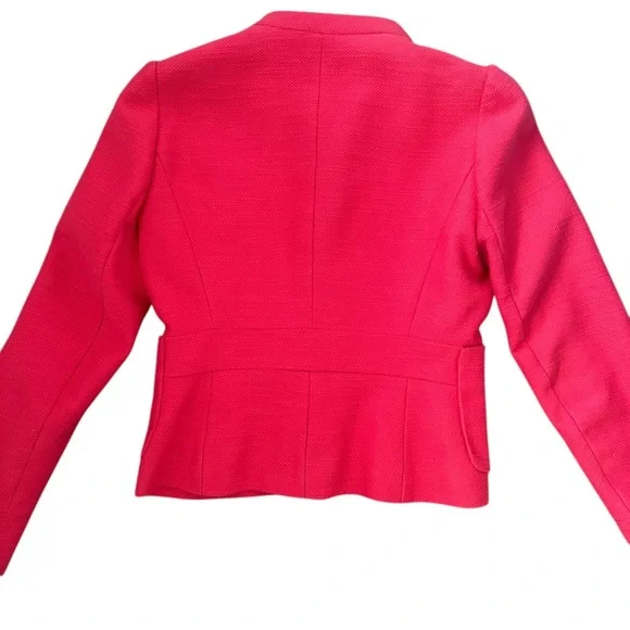 Maje Paris Abitibi Gathered Sleeve Jacket Pink Size FR 38/ US M